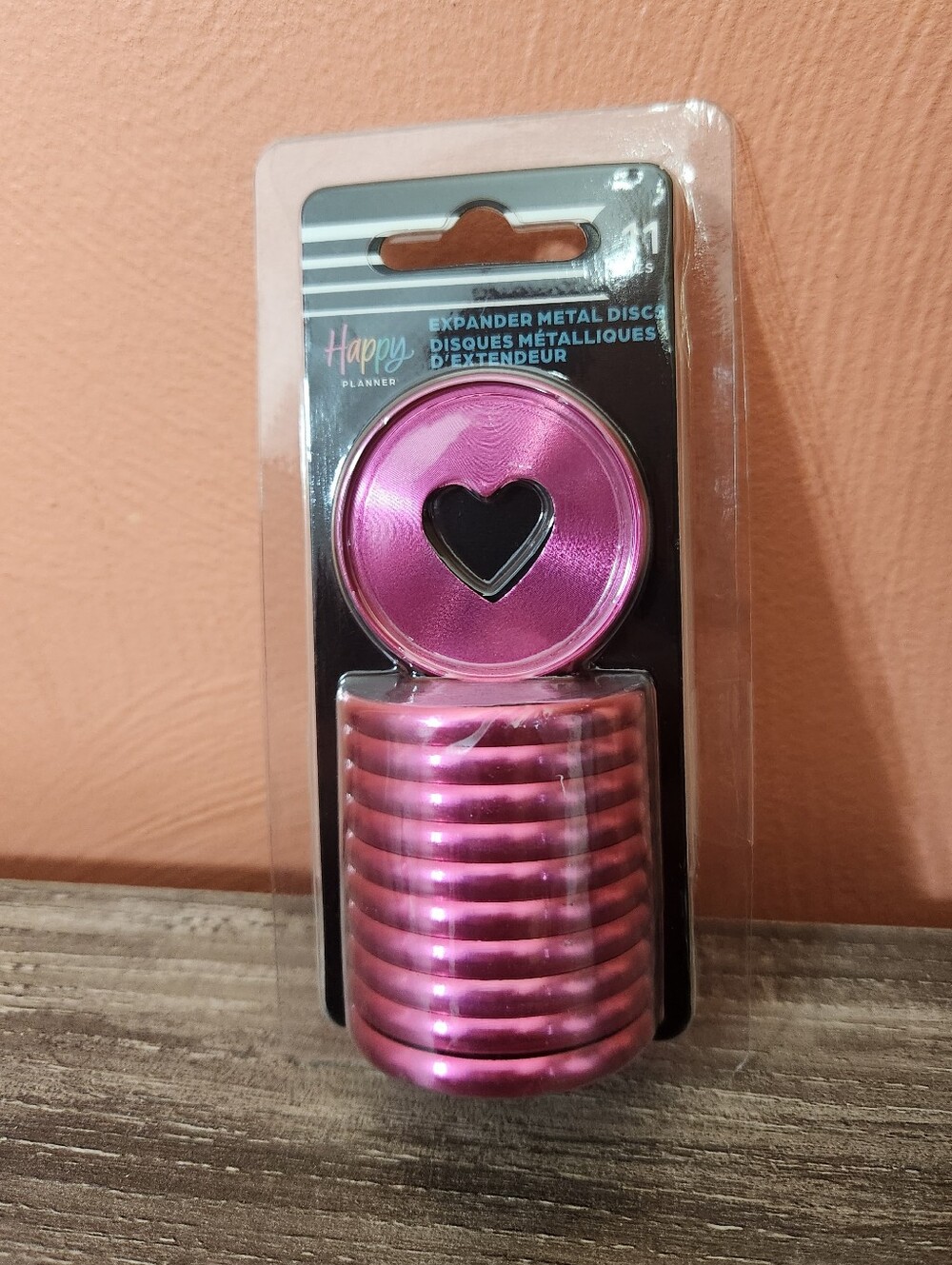 NEW Happy Planner Expander Metal Disc Set - Hot Pink